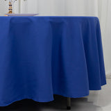 108" Royal Blue Cotton Blend Round Tablecloth