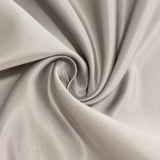 120inch Silver Seamless Lamour Satin Round Tablecloth for 5 Foot Table With Floor-Length#whtbkgd