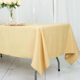 60"x102" Champagne Premium Polyester Rectangular Tablecloth - 220GSM