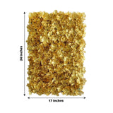 11 Sq ft. | Gold UV Protected Hydrangea Flower Wall Mat Backdrop