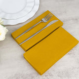 20 Pack | Gold Soft Linen-Feel Airlaid Paper Dinner Napkins