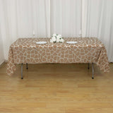 5 Pack Animal Theme Rectangle Plastic Table Covers, Jungle Safari PVC Waterproof