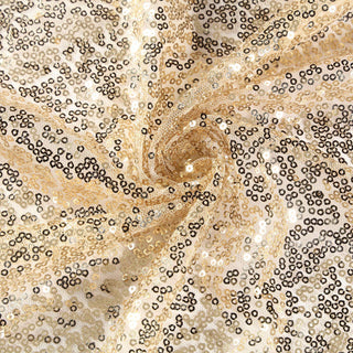 Unleash Your Creativity with the Champagne Seamless Premium Sequin Round Tablecloth