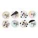 500pcs|1.5inch Round Thank You Stickers Roll With Geometric Decor, DIY Envelope Seal Labels