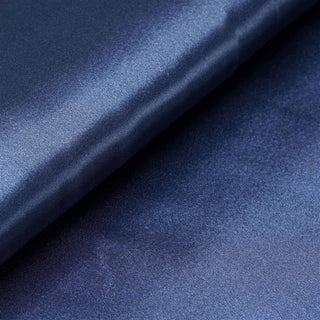 Navy Blue Satin Fabric Bolt