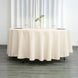 108inch Beige Polyester Round Tablecloth