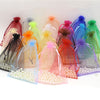 10 Pack | 6x9inches Fuchsia Organza Drawstring Wedding Party Favor Bags