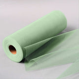 12inches x 100 Yards Sage Green Tulle Fabric Bolt, Sheer Fabric Spool Roll For Crafts