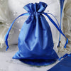 12 Pack | 5x7inch Royal Blue Satin Drawstring Wedding Party Favor Gift Bags