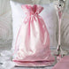 12 Pack | 6inch x 9inch Pink Satin Drawstring Wedding Party Favor Gift Bags