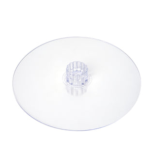Elevate Your Desserts with the 12" Round Clear Acrylic Cake and Cupcake Display Stand Plates