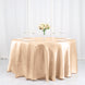 120inch Nude Satin Round Tablecloth