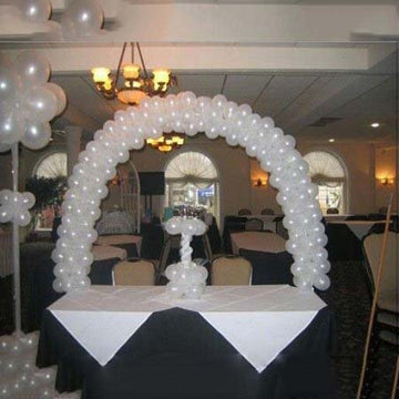 12ft Heavy Duty DIY Balloon Arch Stand Kit, Holds Up To 70-75 Balloons