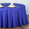 132Inch Royal Blue Seamless Polyester Round Tablecloth