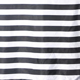 60"x102" | Stripe Satin Rectangle Tablecloth | Black & White | Seamless#whtbkgd