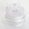 25 Yards 1.5" White Organza Ribbon With Satin Edges#whtbkgd