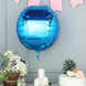 2 Pack | 18inch 4D Royal Blue Sphere Mylar Foil Helium or Air Balloons