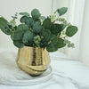 2 Pack | 6inch Gold Textured Round Ceramic Flower Plant Pots