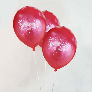 Add a Pop of Elegance with Shiny Pearl Red Balloons
