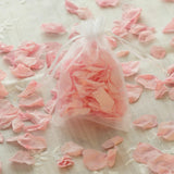 10 Pack | 5x7inch Blush/Rose Gold Organza Drawstring Wedding Party Favor Gift Bags