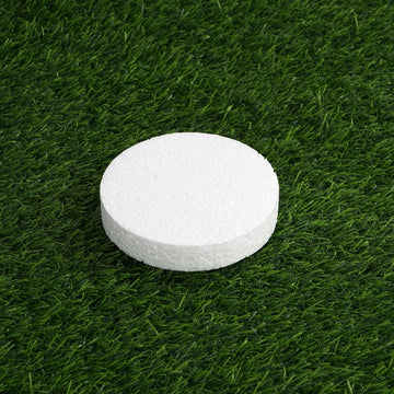 36 Pack | 4" White StyroFoam Disc, DIY Polystyrene Foam Craft Supplies