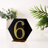 4inch Gold Decorative Rhinestone Number Stickers DIY Crafts - 6