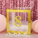 4 Pack - 5" Gold Large 0-9 Number Stickers Banner, Custom Milestone Age And Date Stick On Numbers - 8