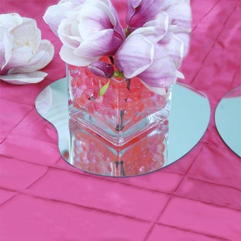 Square Glass Mirror Table Centerpiece, Hanging Wall Decor