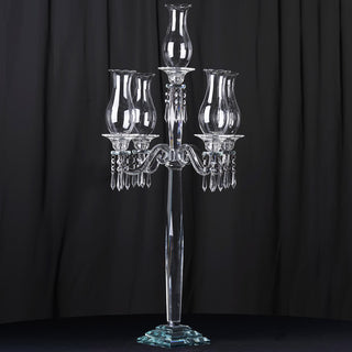 Elegant and Versatile Crystal Glass Candle Holder