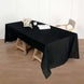 50"x120" Black Polyester Rectangular Tablecloth