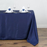 50 inch x120 inch Navy Blue Polyester Rectangular Tablecloth