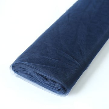 54"x40 Yards Navy Blue Tulle Fabric Bolt, DIY Crafts Sheer Fabric Roll