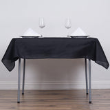 Black Polyester Square Tablecloth 54"x54"