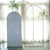 5ft Matte Dusty Blue Spandex Fitted Chiara Backdrop Stand Cover For Round Top Wedding Arch