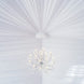5ftx40ft White Polyester Ceiling Drapes Backdrop Curtain Panels Wedding Arch Fire Retardant