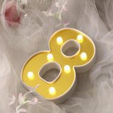 Add a Touch of Glamour with Gold 3D Marquee Numbers
