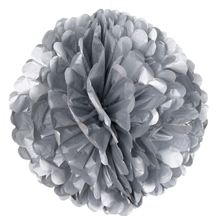Stunning Silver Tissue Paper Pom Poms for Eye-Catching Decor