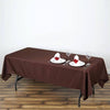 60x102inch Polyester Tablecloth - Chocolate