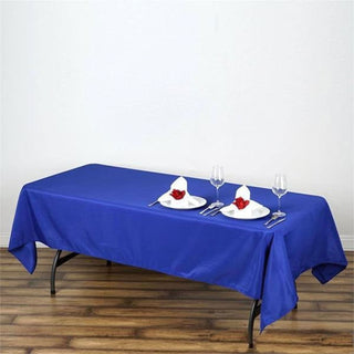 Add Elegance to Your Event with the Royal Blue Polyester Tablecloth