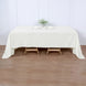 60x126Inch Ivory Seamless Polyester Rectangular Tablecloth