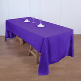 60x126Inch PURPLE Seamless Polyester Rectangular Tablecloth