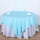 70inch Blue Square Polyester Table Overlay