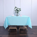 Blue Polyester Square Tablecloth 70"x70"