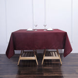 Burgundy Polyester Square Tablecloth 70"x70"