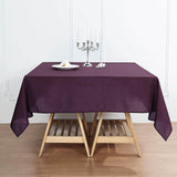 Eggplant Polyester Square Tablecloth 70"x70"