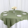 70inch Eucalyptus Sage Green Polyester Square Table Overlay