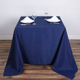 Navy Blue Polyester Square Tablecloth 70"x70"
