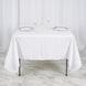 70inch White Square Polyester Tablecloth
