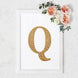 8inch Gold Decorative Rhinestone Alphabet Letter Stickers DIY Crafts - Q