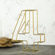 8" Tall | Gold Wedding Table Numbers | Freestanding 3D Decorative Metal Wire Numbers | 4